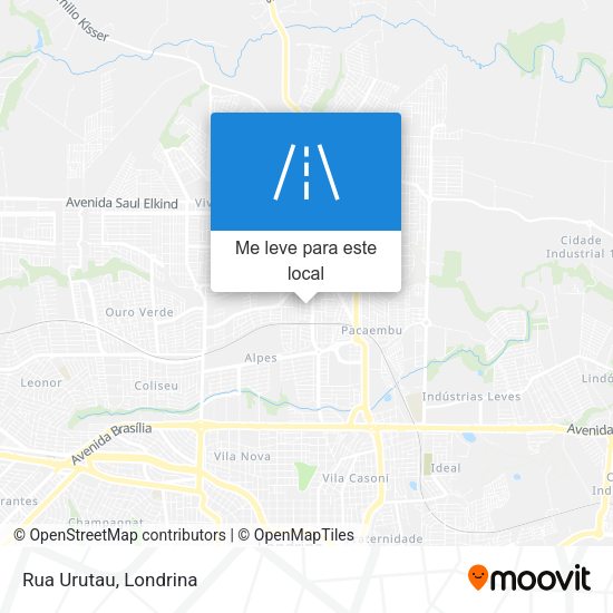 Rua Urutau mapa