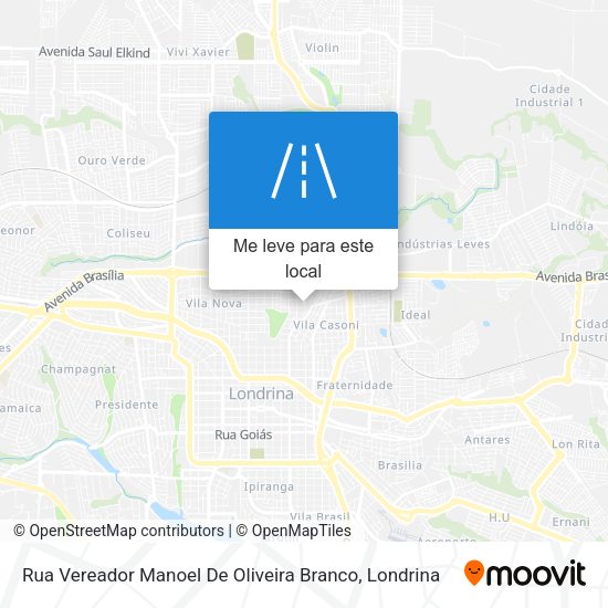 Rua Vereador Manoel De Oliveira Branco mapa