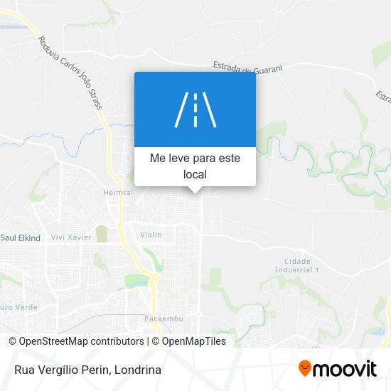 Rua Vergílio Perin mapa
