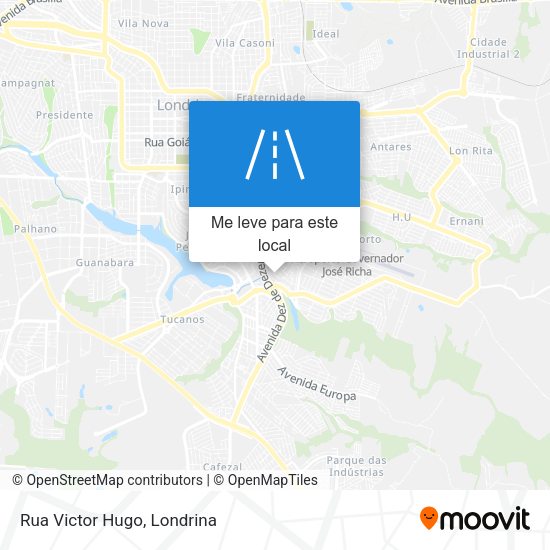 Rua Victor Hugo mapa