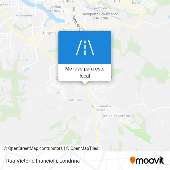 Rua Victório Franciolli mapa