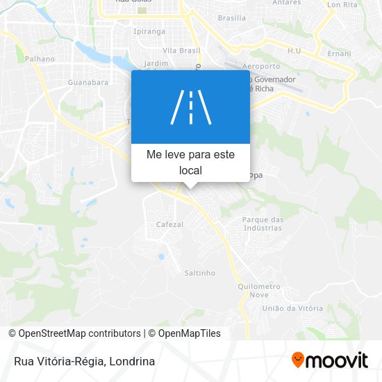 Rua Vitória-Régia mapa
