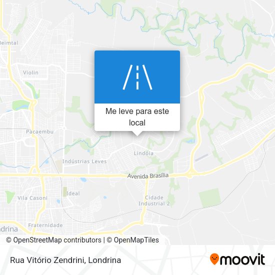 Rua Vitório Zendrini mapa