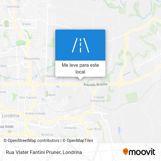 Rua Vlater Fantini Pruner mapa