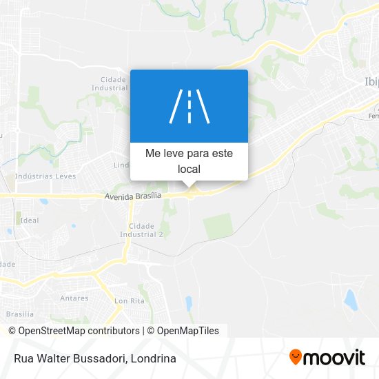 Rua Walter Bussadori mapa