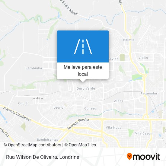 Rua Wilson De Oliveira mapa
