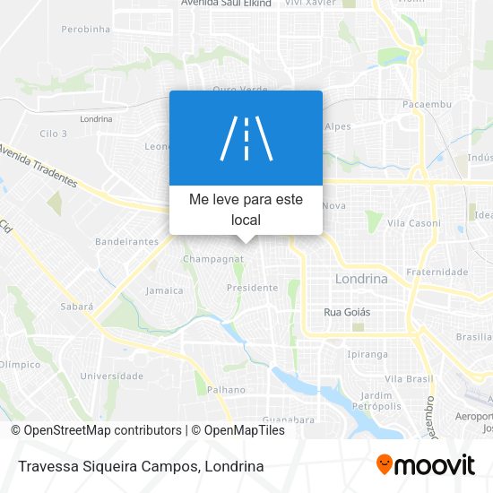 Travessa Siqueira Campos mapa
