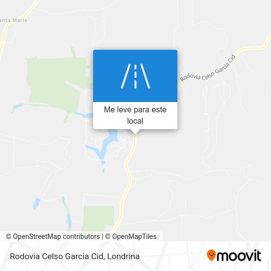 Rodovia Celso Garcia Cid mapa