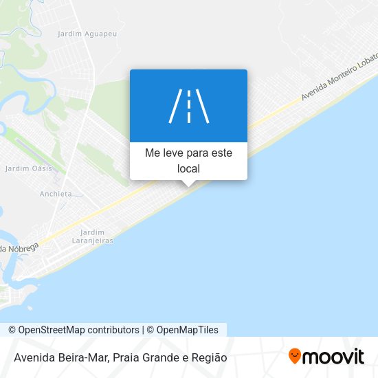 Avenida Beira-Mar mapa
