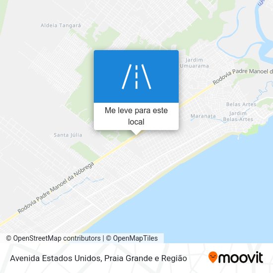 Avenida Estados Unidos mapa
