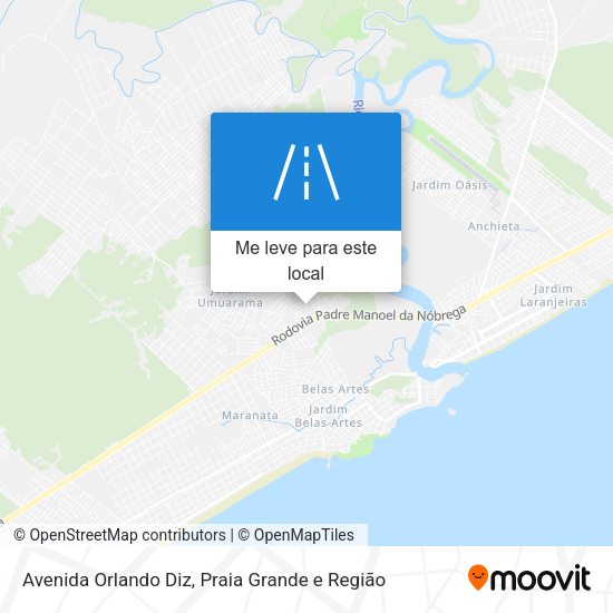 Avenida Orlando Diz mapa