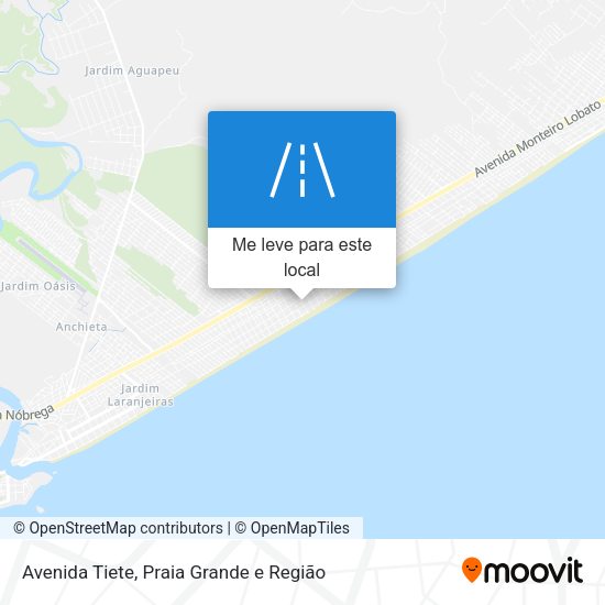 Avenida Tiete mapa