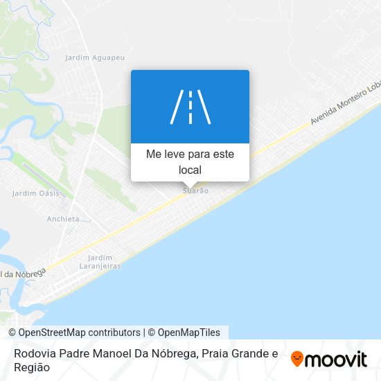 Rodovia Padre Manoel Da Nóbrega mapa
