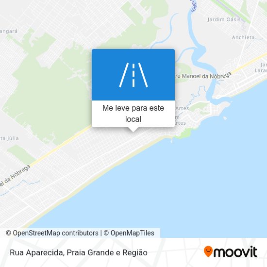 Rua Aparecida mapa