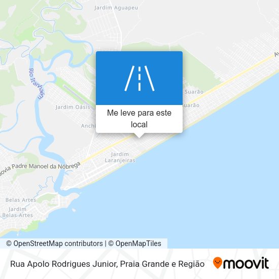 Rua Apolo Rodrigues Junior mapa