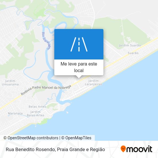 Rua Benedito Rosendo mapa