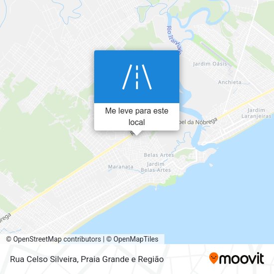 Rua Celso Silveira mapa