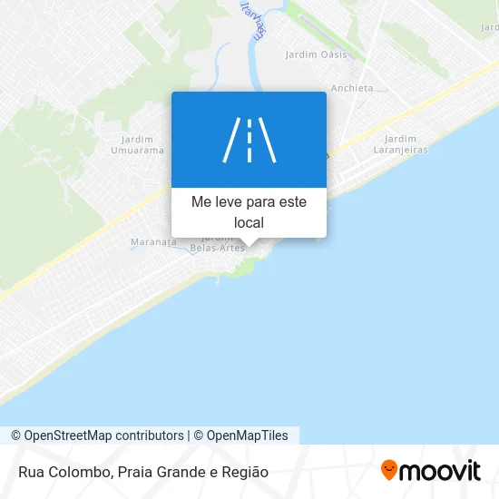 Rua Colombo mapa