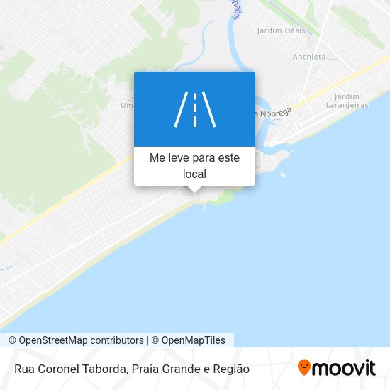 Rua Coronel Taborda mapa