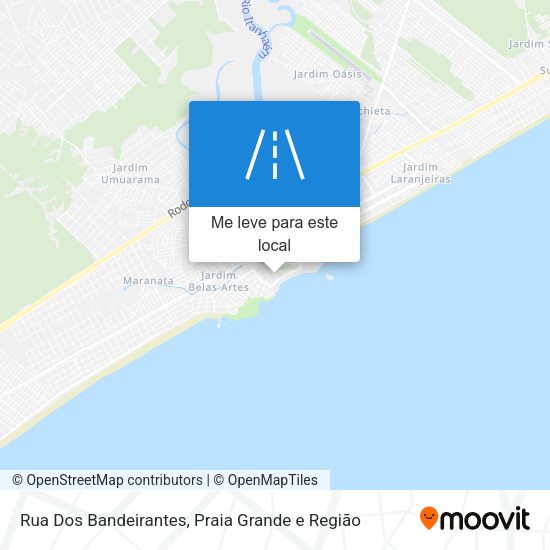 Rua Dos Bandeirantes mapa