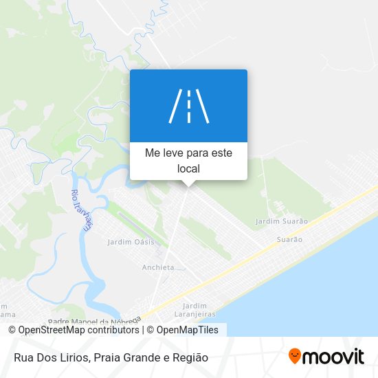 Rua Dos Lirios mapa