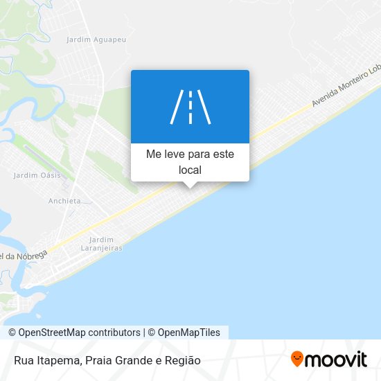 Rua Itapema mapa