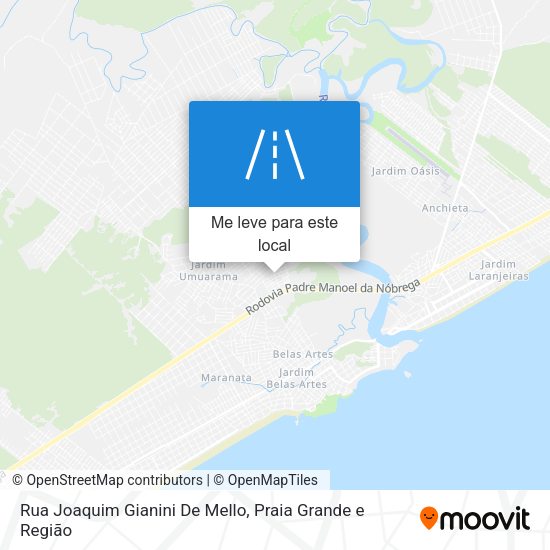 Rua Joaquim Gianini De Mello mapa