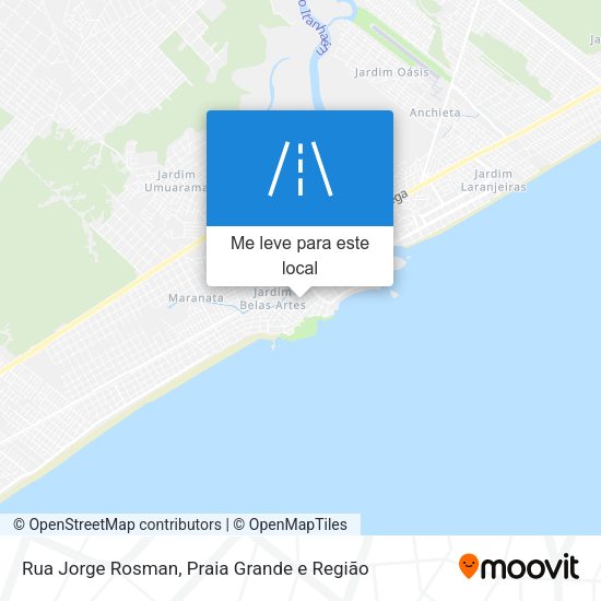 Rua Jorge Rosman mapa