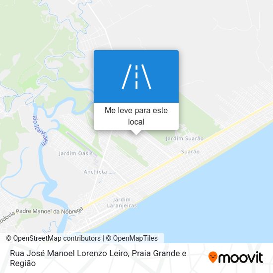 Rua José Manoel Lorenzo Leiro mapa