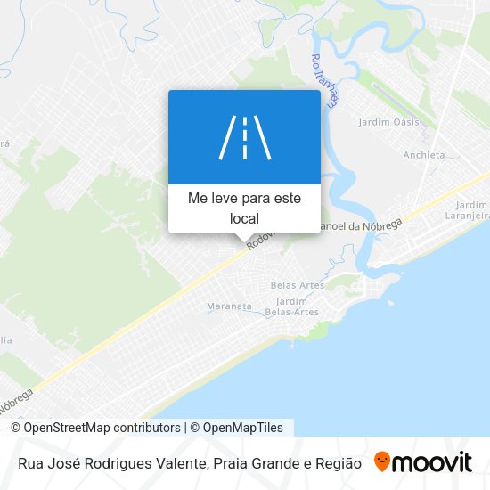 Rua José Rodrigues Valente mapa