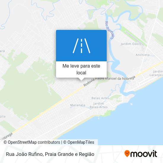 Rua João Rufino mapa