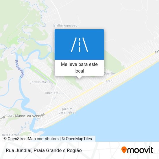 Rua Jundiaí mapa