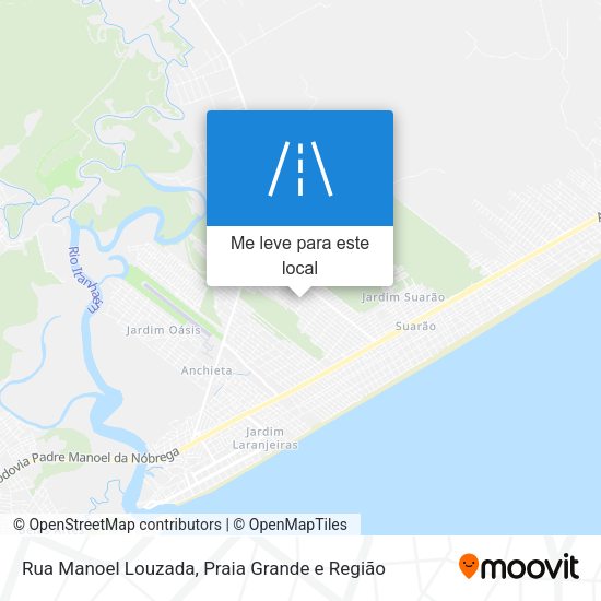 Rua Manoel Louzada mapa