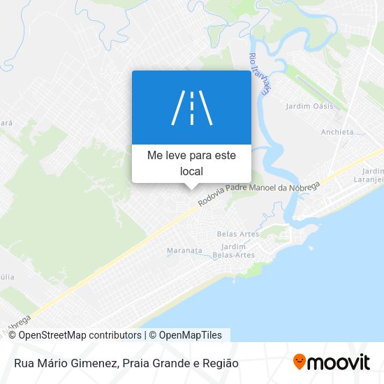 Rua Mário Gimenez mapa