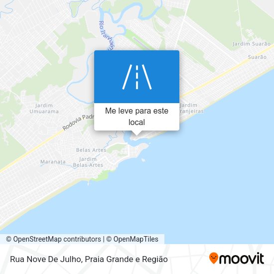 Rua Nove De Julho mapa