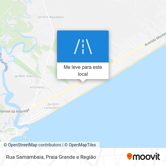 Rua Samambaia mapa