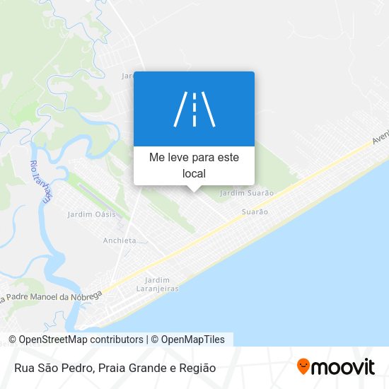 Rua São Pedro mapa
