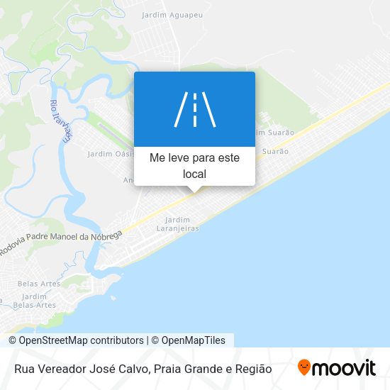 Rua Vereador José Calvo mapa