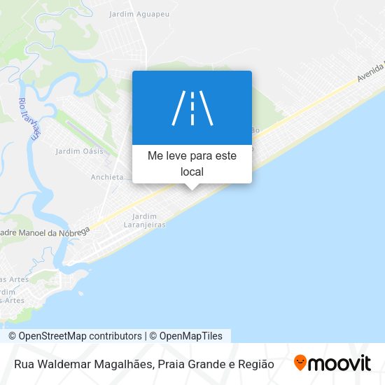 Rua Waldemar Magalhães mapa