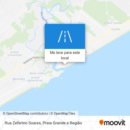 Rua Zeferino Soares mapa
