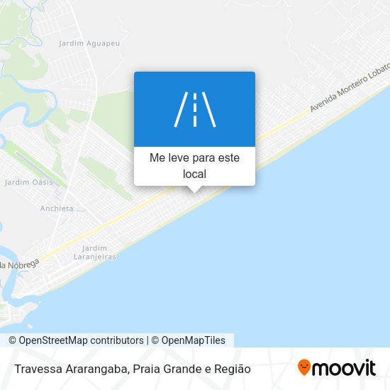 Travessa Ararangaba mapa