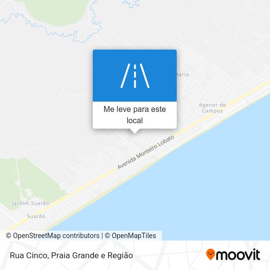 Rua Cinco mapa