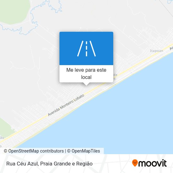 Rua Céu Azul mapa