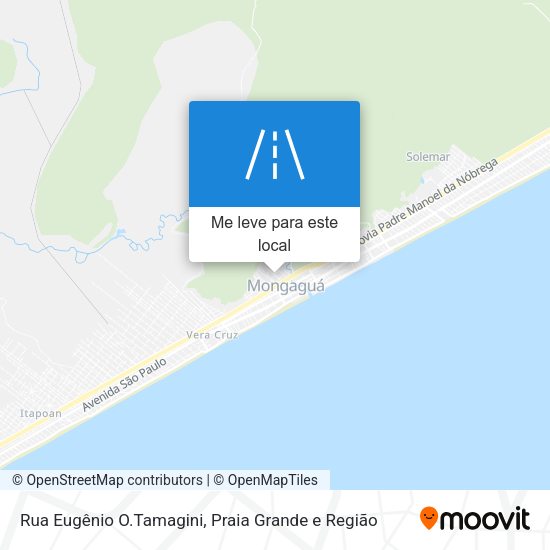 Rua Eugênio O.Tamagini mapa