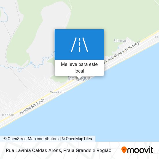 Rua Lavínia Caldas Arens mapa