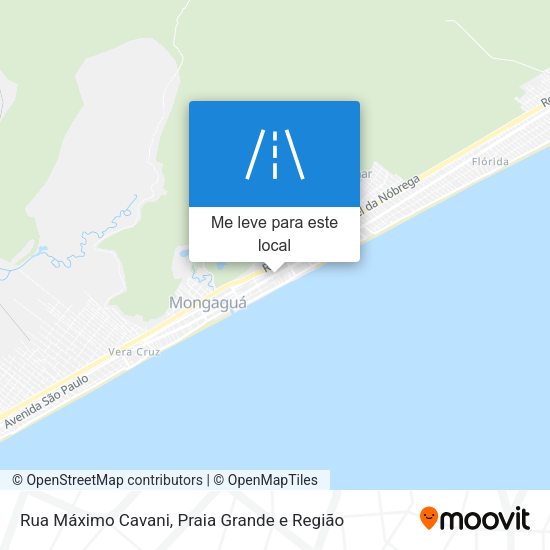 Rua Máximo Cavani mapa