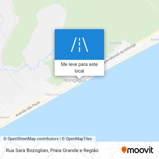 Rua Sara Bozoglian mapa