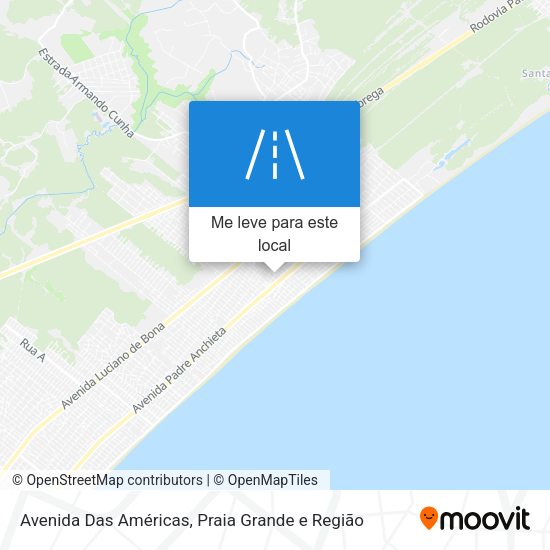 Avenida Das Américas mapa