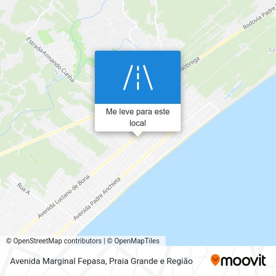 Avenida Marginal Fepasa mapa