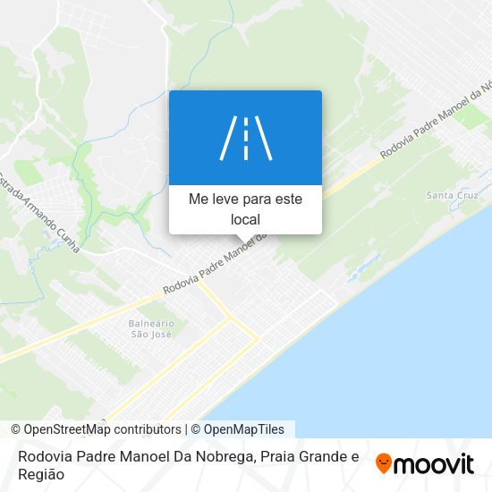Rodovia Padre Manoel Da Nobrega mapa